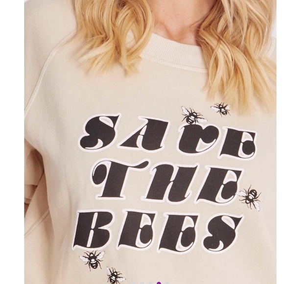 NEW IN PACKAGE- WILDFOX âSave the Beesâ Monte Crop in Wheat - Picture 2 of 5